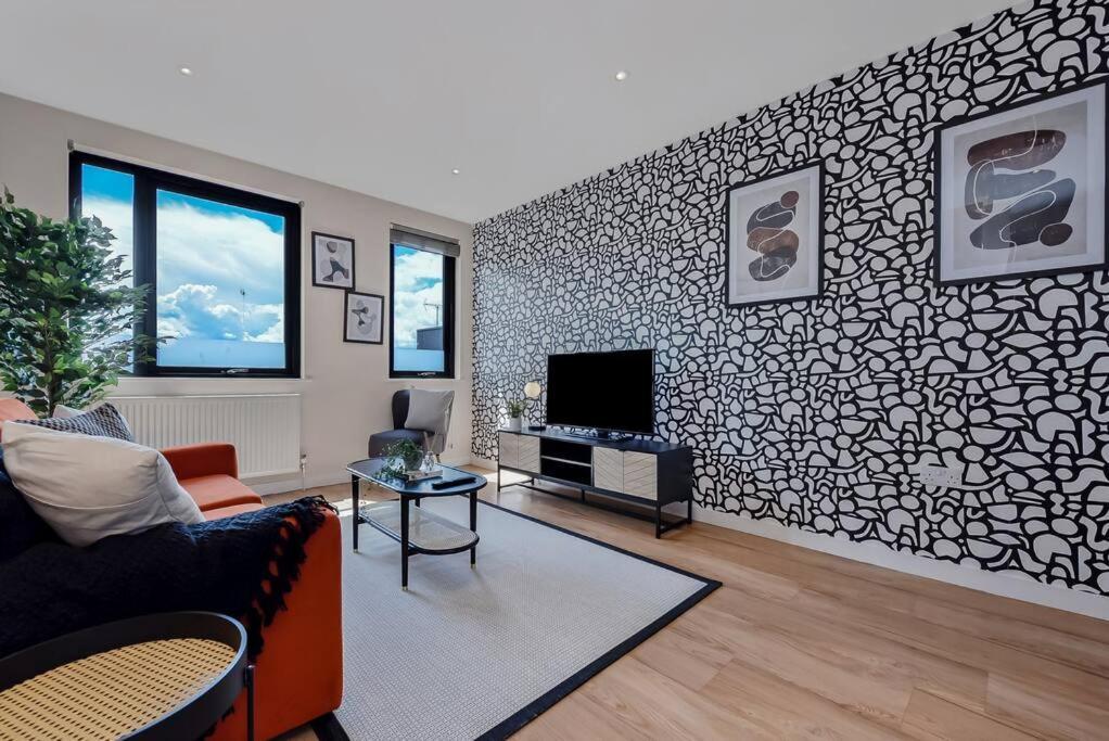 Apartamento Monochrome Vibes 2br Relaxing Moments Slough